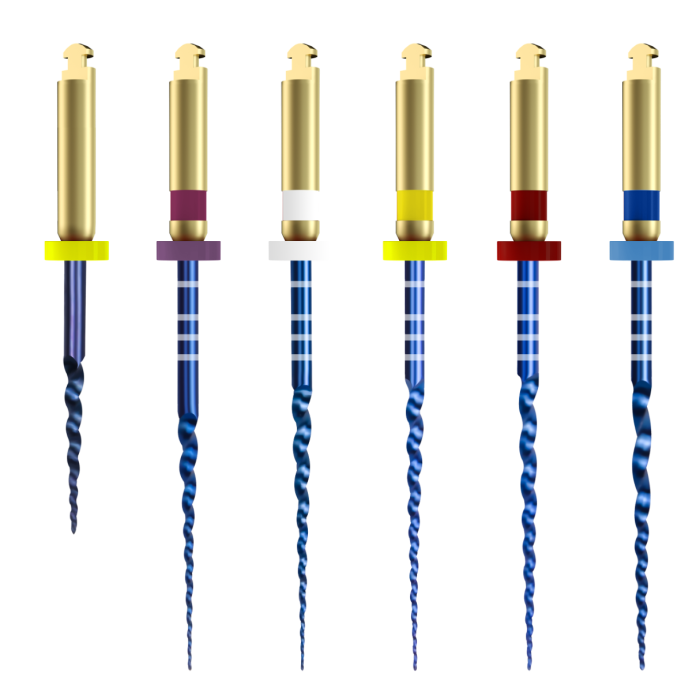 ENDO-PRO Dental NiTi Super Path Files - 6-Pack, 25mm, Size 13/02 - Compatible Rotary NiTi For Endodontics