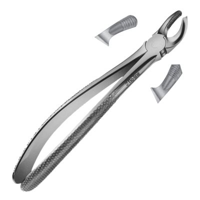 FLO-LINE EXT. FORCEPS, ENGLISH PATTERN, FIG. 18, FOR UPPER MOLARS, LEFT
