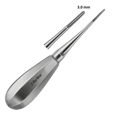 BEIN ROOT ELEVATOR, FOR UPPER ROOTS, ROUND POINT, 3 MM