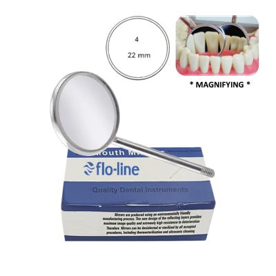 DENTAL MIRROR BOX OF 12, MAGNIFYING, FIG. 05