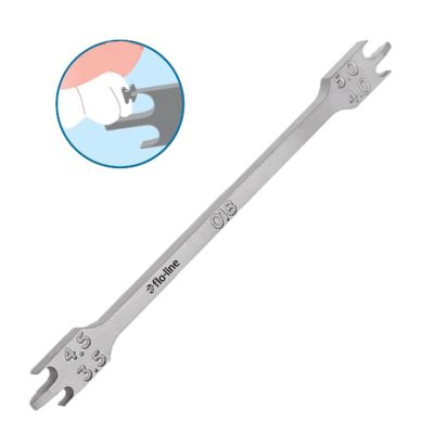 ALUMINUM HEIGHT GAUGE FOR .018" SLOTS