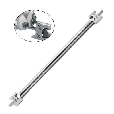 STAINLESS STEEL HEIGHT GAUGE, FULLY ADJUSTABLE TO WORK ON .018" & .022" SLOTS