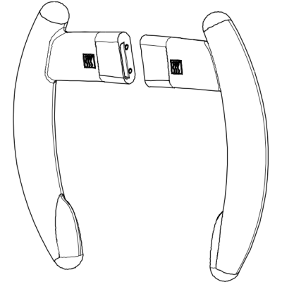 L&R Handles W/Closure System White