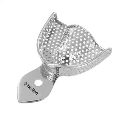 FLO-LINE Impression Tray With Rim Upper Perforated Medium 