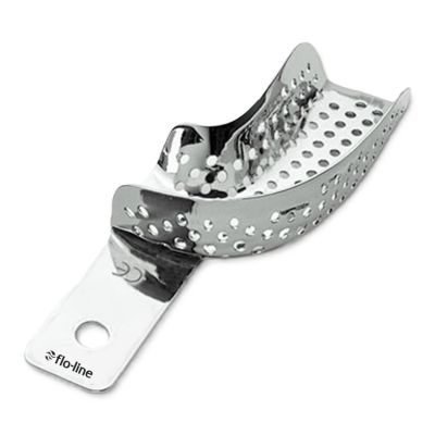 FLO-LINE Partial Impression Tray, Perforated Left