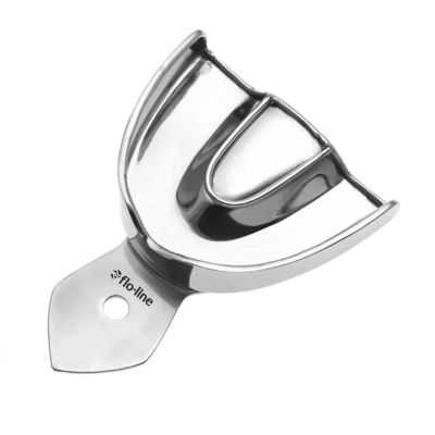 FLO-LINE Impression Tray, Upper, Solid Large W/ Rim