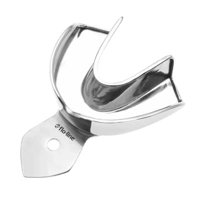 FLO-LINE Impression Tray, Lower, Solid Large W/ Rim 