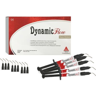 DYNAMIC FLOW KIT Light Cure Flowable Composite 5 x 2 gr Syringes