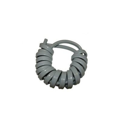 coiled tube grey 4 hole no connector